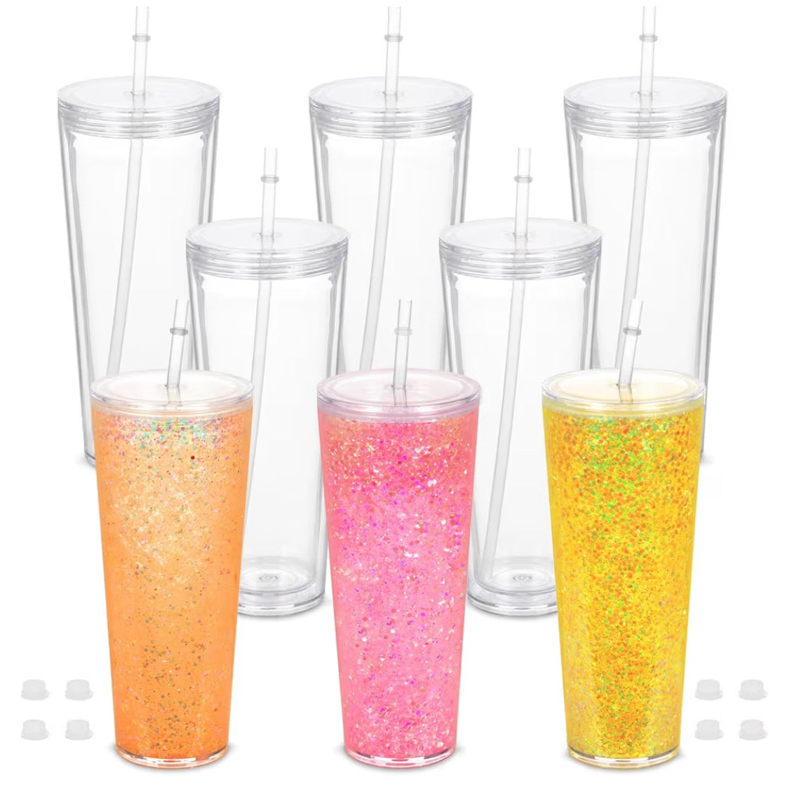 24oz snow globe tumbler