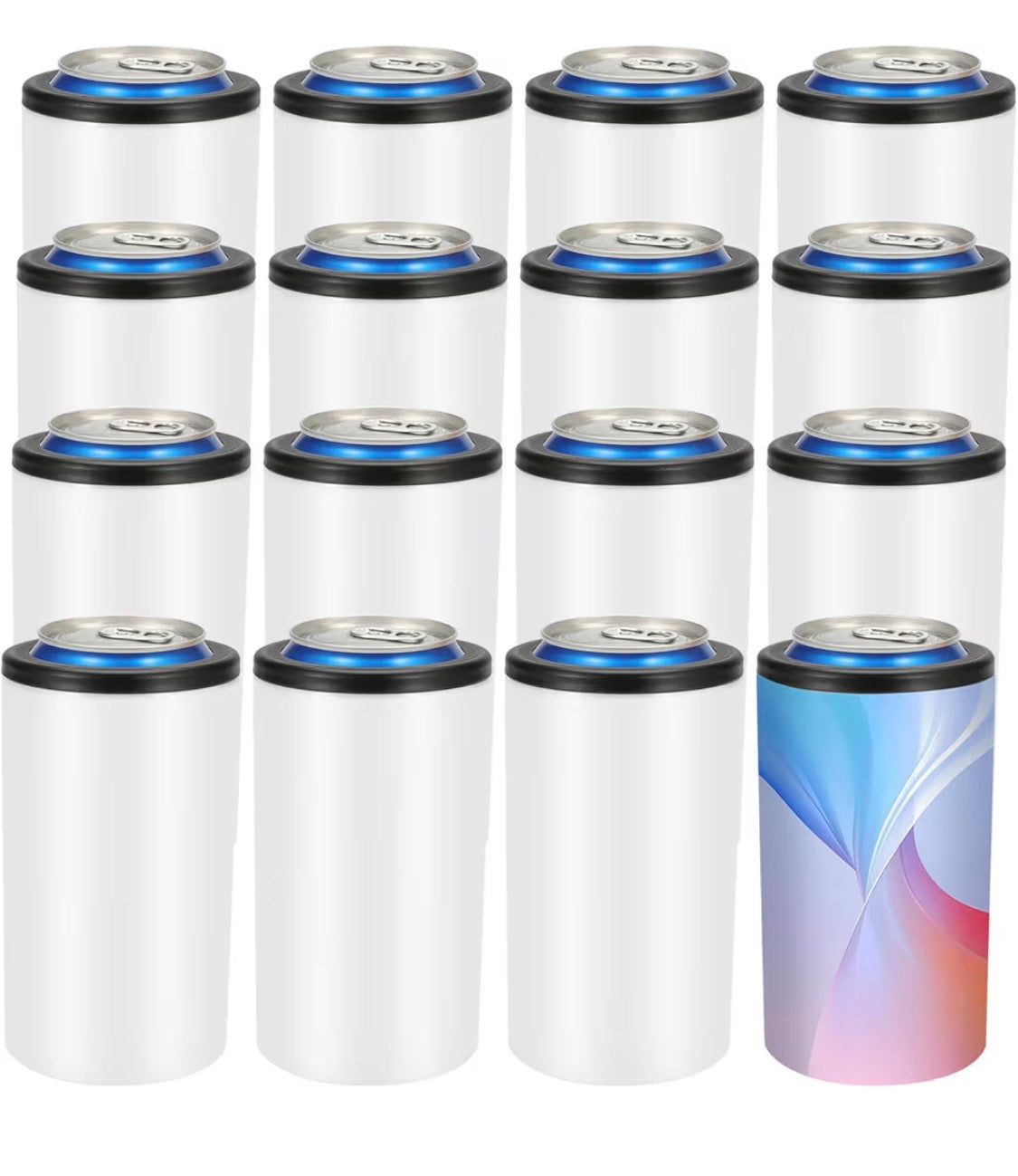 12oz regular can stainless steel koozie