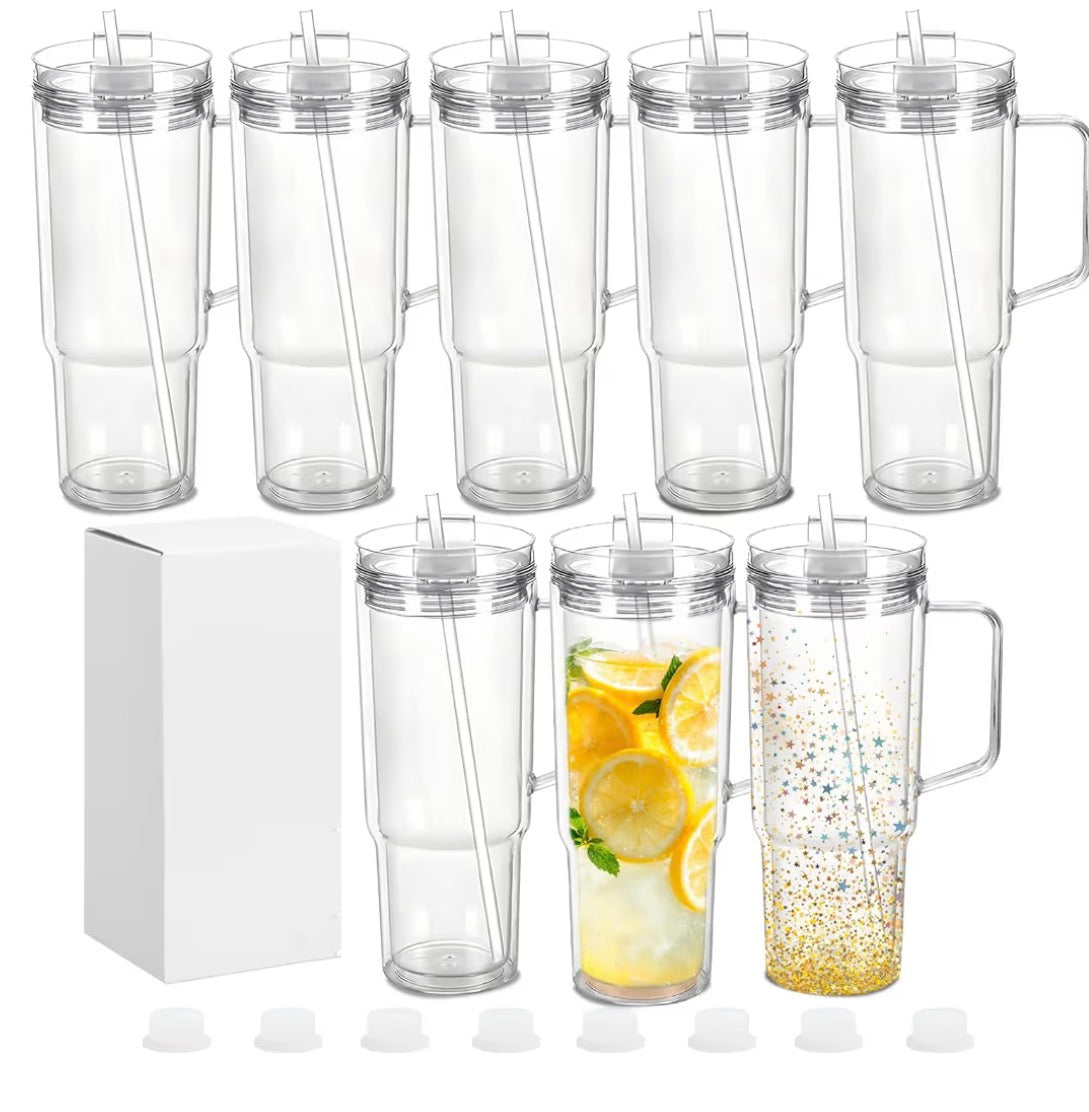 40oz snow globe tumbler